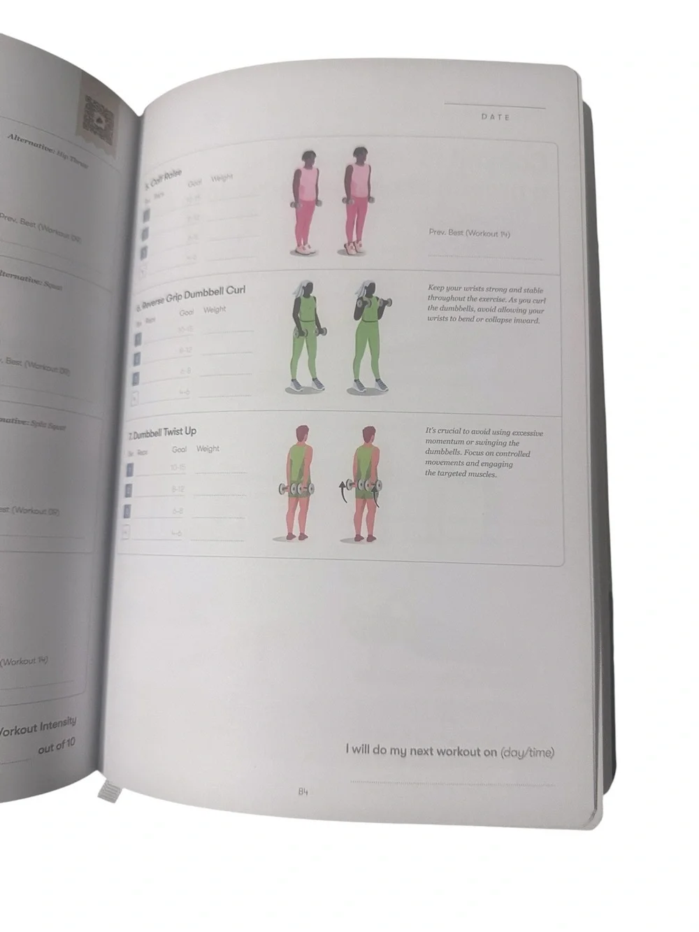 Habit Nest Weightlifting Transformation Journal